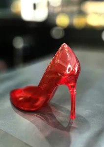Escarpin décoratif imprimé en 3D, autre vue