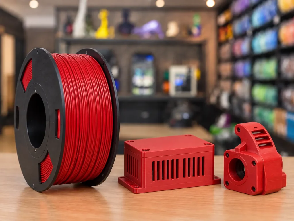 Filament ABS rouge pour pièces techniques