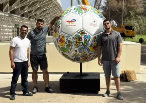 Ballon publicitaire imprimé en 3D, autre vue