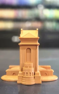 Monument grec imprimé en 3D, autre angle