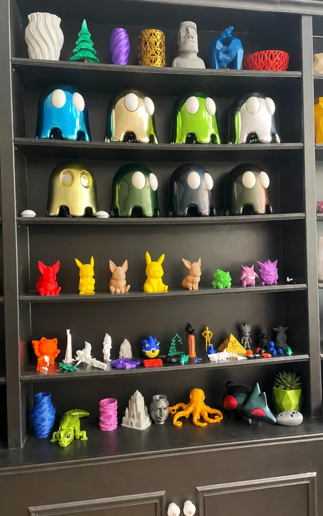 Objets imprimés en 3D réalisés à l'atelier de Lattes