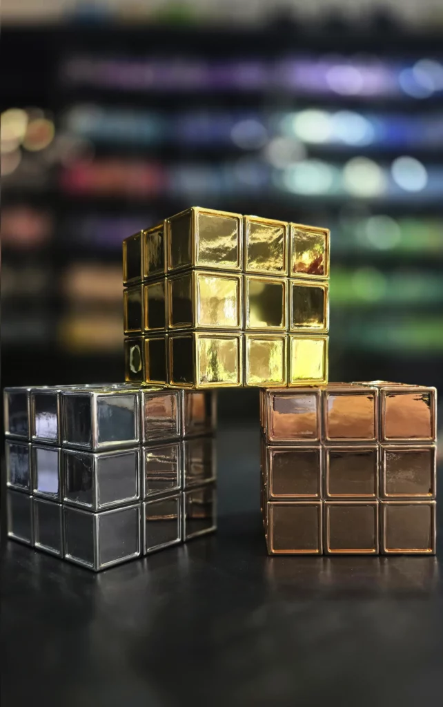 Trio de cubes casse-tête imprimés en 3D