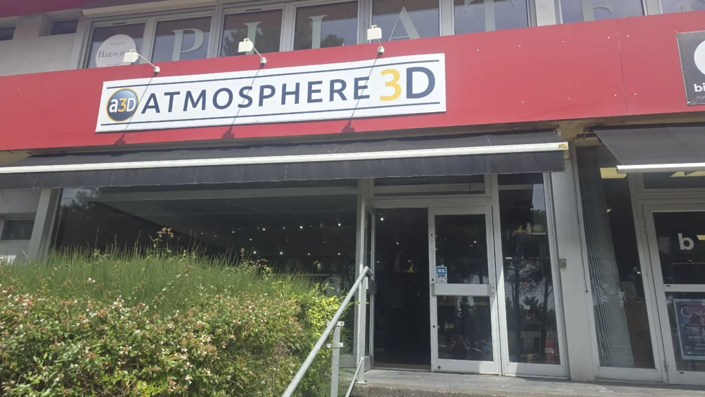 Devanture de l'atelier Atmosphère 3D avenue des Platanes à Lattes
