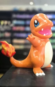 Figurine de petit dragon, vue de détail