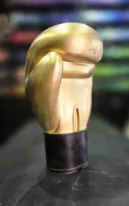 Gant de boxe doré imprimé en 3D