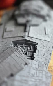 Vaisseau spatial imprimé en 3D, vue d'ensemble
